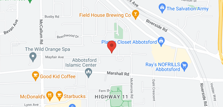 map of 5 33915 MAYFAIR AVENUE